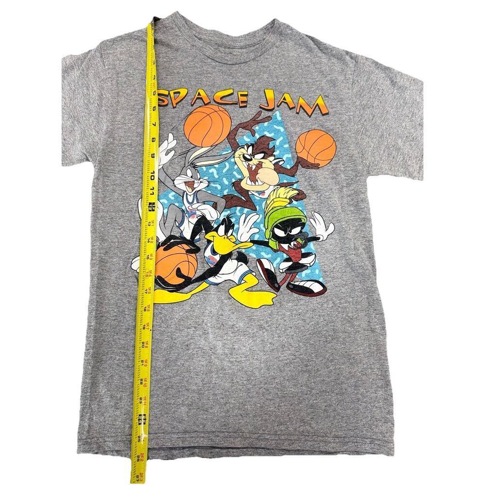 Space Jam Men’s Small Graphic Tee Tune Squad Basketball Vintage Style Gray - Picture 7 of 7